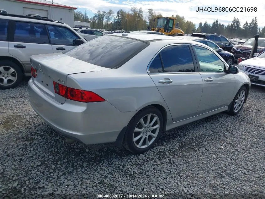 2006 Acura Tsx VIN: JH4CL96806C021698 Lot: 40592077