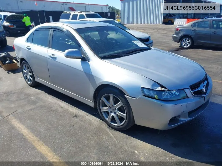 2006 Acura Tsx VIN: JH4CL96956C016554 Lot: 40656051