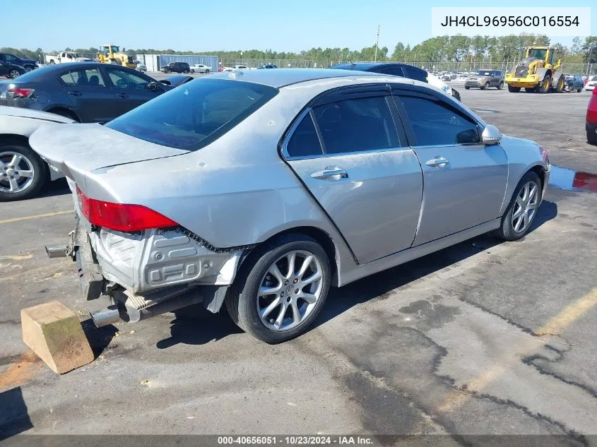 2006 Acura Tsx VIN: JH4CL96956C016554 Lot: 40656051