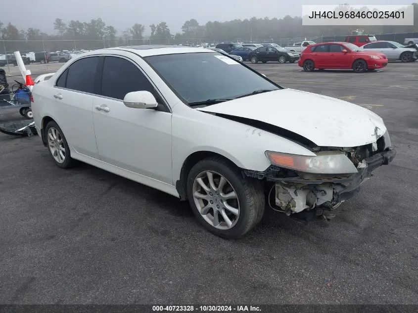 2006 Acura Tsx VIN: JH4CL96846C025401 Lot: 40723328