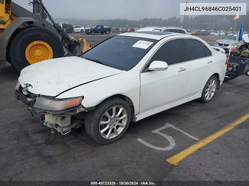 2006 Acura Tsx VIN: JH4CL96846C025401 Lot: 40723328