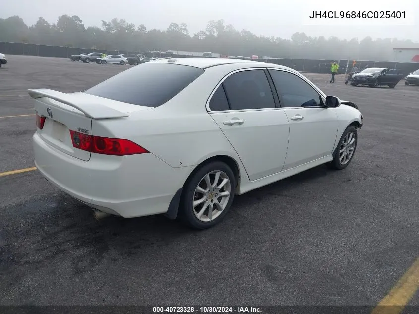 2006 Acura Tsx VIN: JH4CL96846C025401 Lot: 40723328