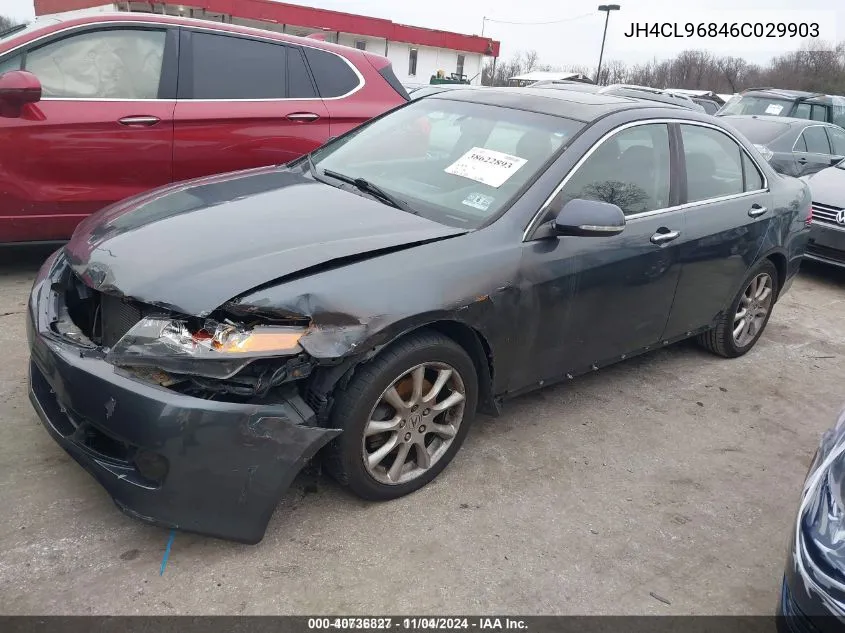 2006 Acura Tsx VIN: JH4CL96846C029903 Lot: 40736827