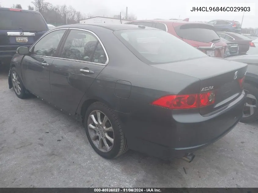 2006 Acura Tsx VIN: JH4CL96846C029903 Lot: 40736827