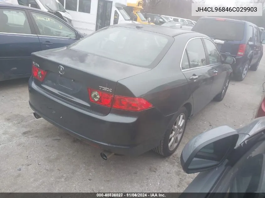 2006 Acura Tsx VIN: JH4CL96846C029903 Lot: 40736827