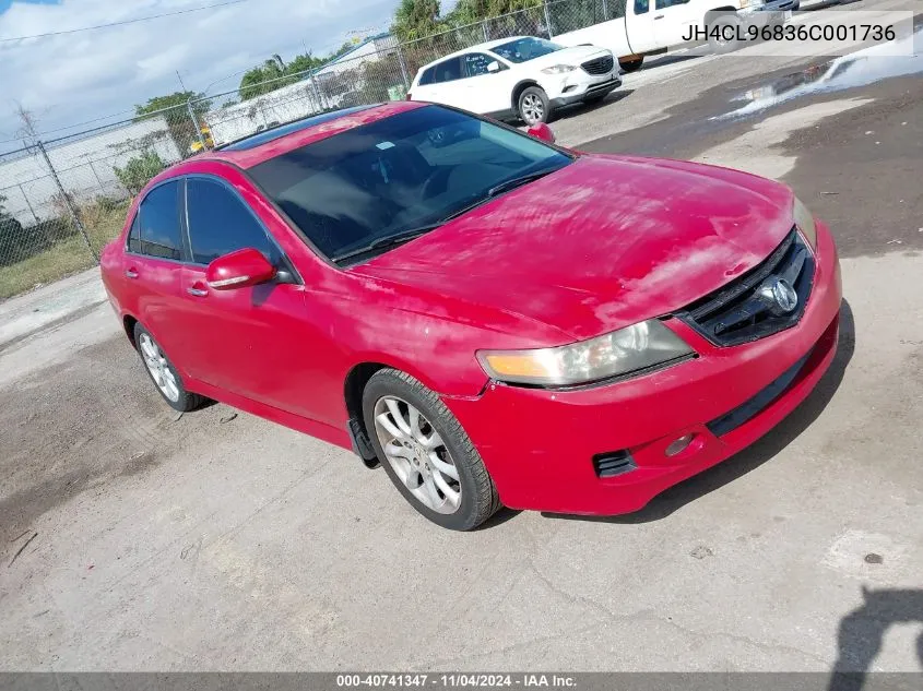 2006 Acura Tsx VIN: JH4CL96836C001736 Lot: 40741347