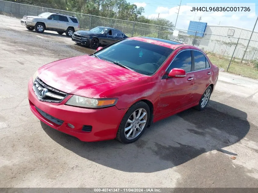 2006 Acura Tsx VIN: JH4CL96836C001736 Lot: 40741347