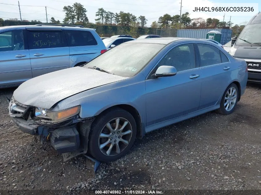 2006 Acura Tsx VIN: JH4CL968X6C035236 Lot: 40745982