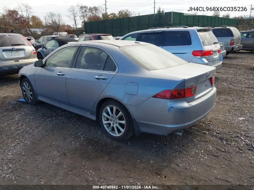 2006 Acura Tsx VIN: JH4CL968X6C035236 Lot: 40745982