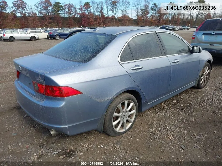 2006 Acura Tsx VIN: JH4CL968X6C035236 Lot: 40745982