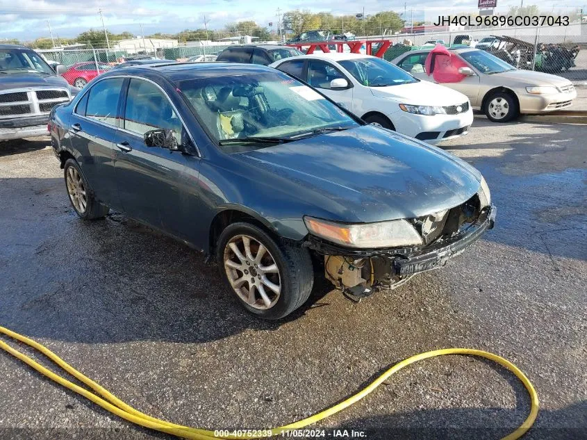 2006 Acura Tsx VIN: JH4CL96896C037043 Lot: 40752339