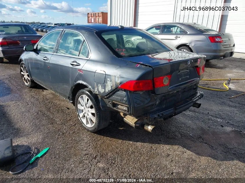 2006 Acura Tsx VIN: JH4CL96896C037043 Lot: 40752339