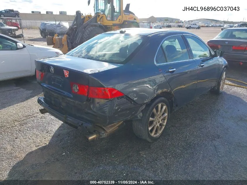 2006 Acura Tsx VIN: JH4CL96896C037043 Lot: 40752339