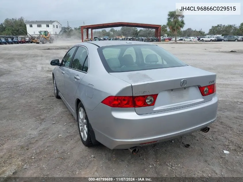 2006 Acura Tsx VIN: JH4CL96866C029515 Lot: 40799689