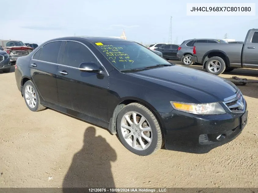 2007 Acura Tsx VIN: JH4CL968X7C801080 Lot: 12120875