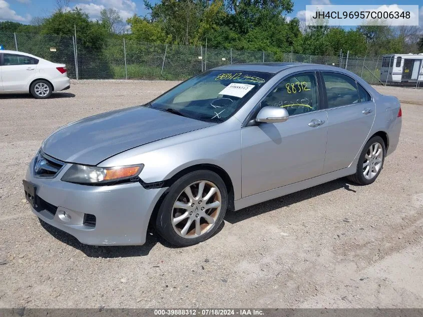 2007 Acura Tsx VIN: JH4CL96957C006348 Lot: 39888312