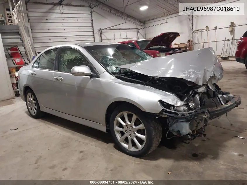 JH4CL96987C018610 2007 Acura Tsx