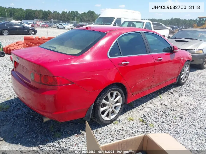 JH4CL96827C013118 2007 Acura Tsx