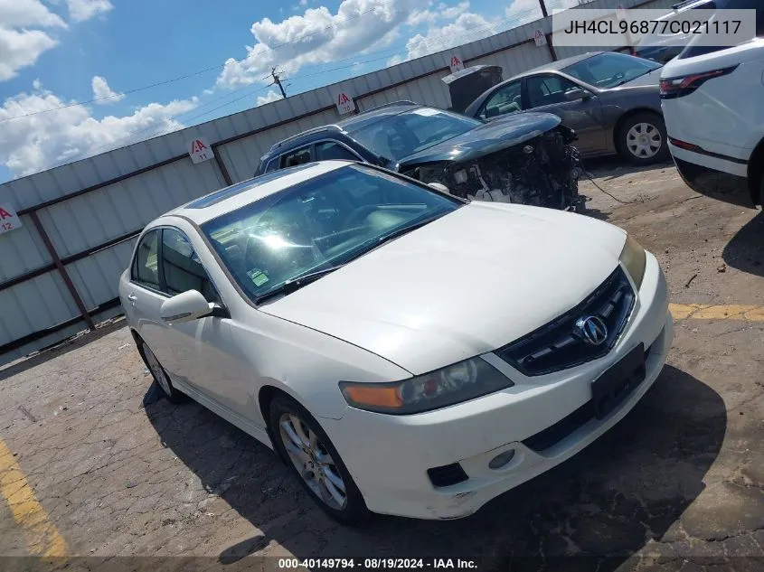 2007 Acura Tsx VIN: JH4CL96877C021117 Lot: 40149794