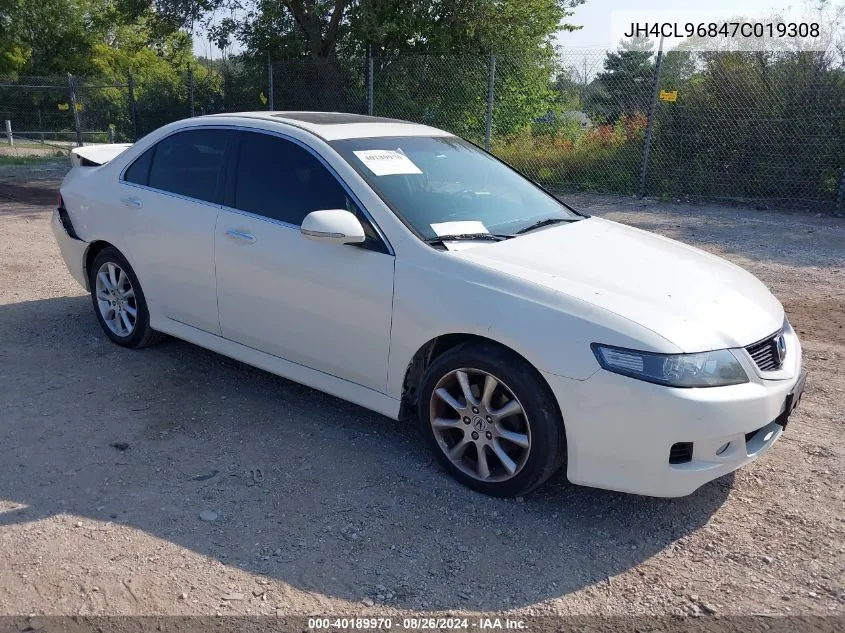 2007 Acura Tsx VIN: JH4CL96847C019308 Lot: 40189970