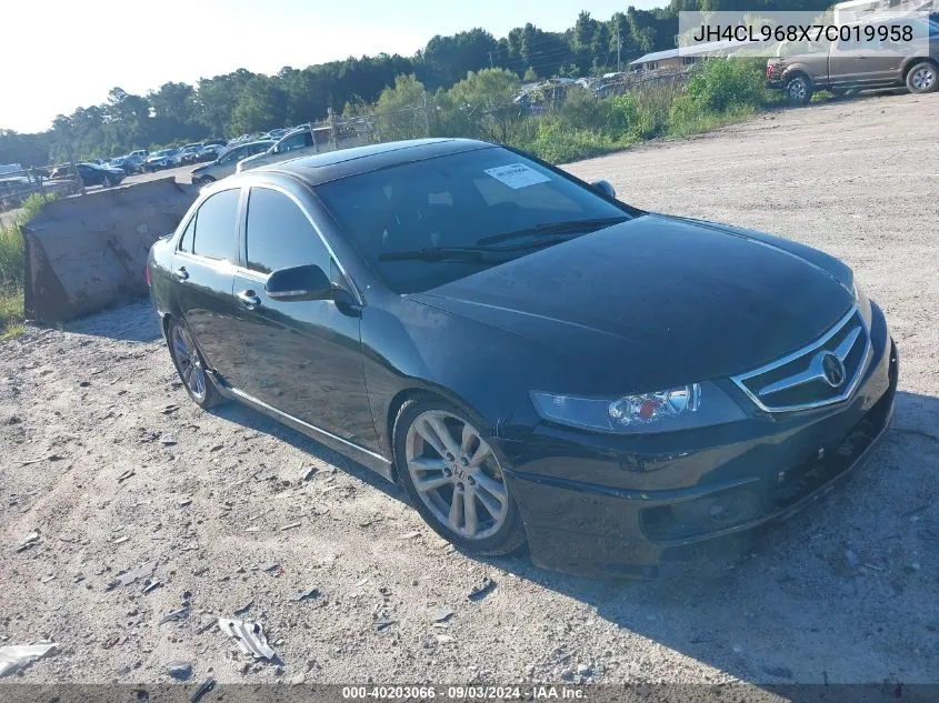 2007 Acura Tsx VIN: JH4CL968X7C019958 Lot: 40203066