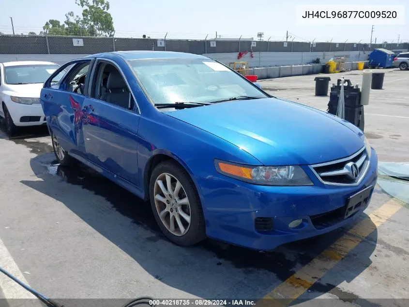 2007 Acura Tsx VIN: JH4CL96877C009520 Lot: 40218735