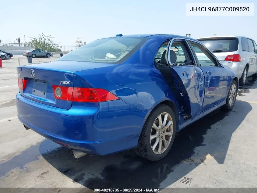 2007 Acura Tsx VIN: JH4CL96877C009520 Lot: 40218735