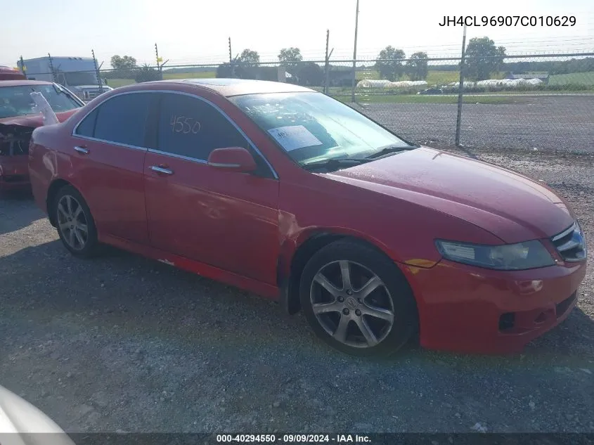 2007 Acura Tsx VIN: JH4CL96907C010629 Lot: 40294550