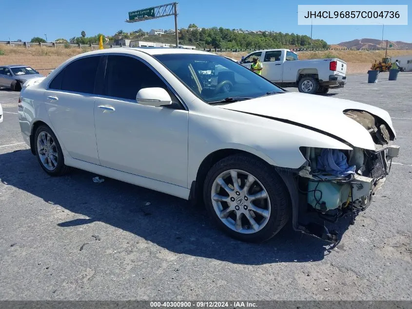 2007 Acura Tsx VIN: JH4CL96857C004736 Lot: 40300900