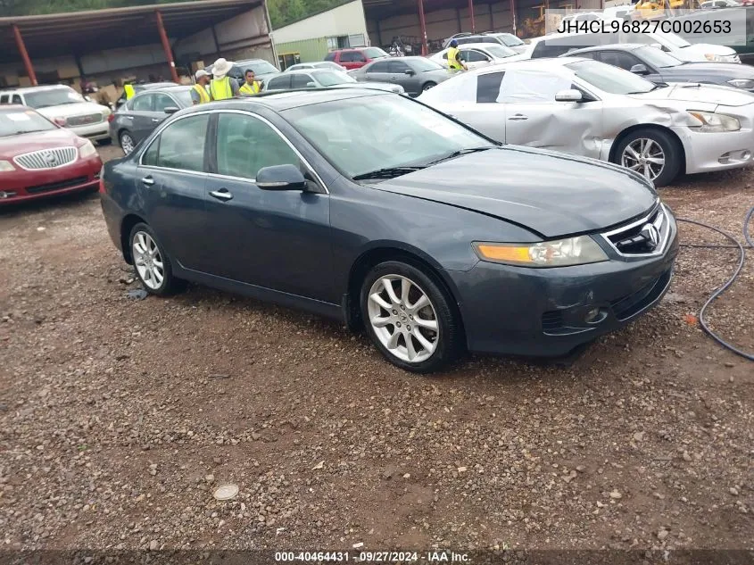 2007 Acura Tsx VIN: JH4CL96827C002653 Lot: 40464431