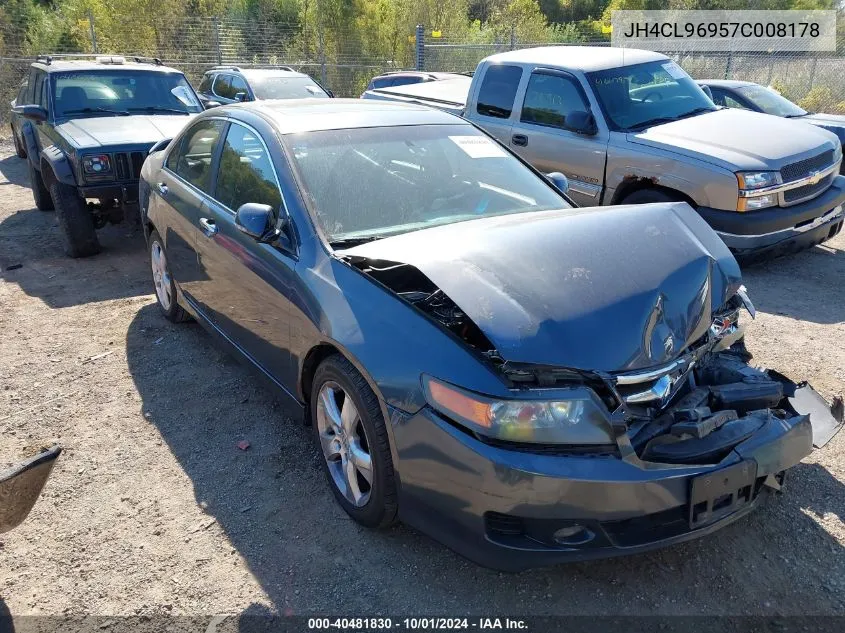 2007 Acura Tsx VIN: JH4CL96957C008178 Lot: 40481830