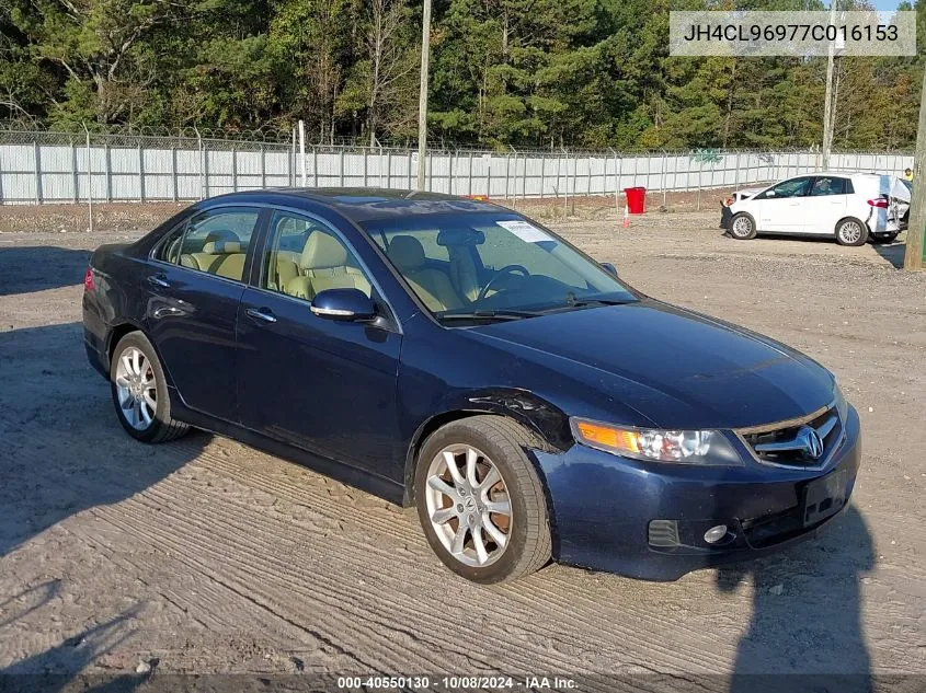 2007 Acura Tsx VIN: JH4CL96977C016153 Lot: 40550130