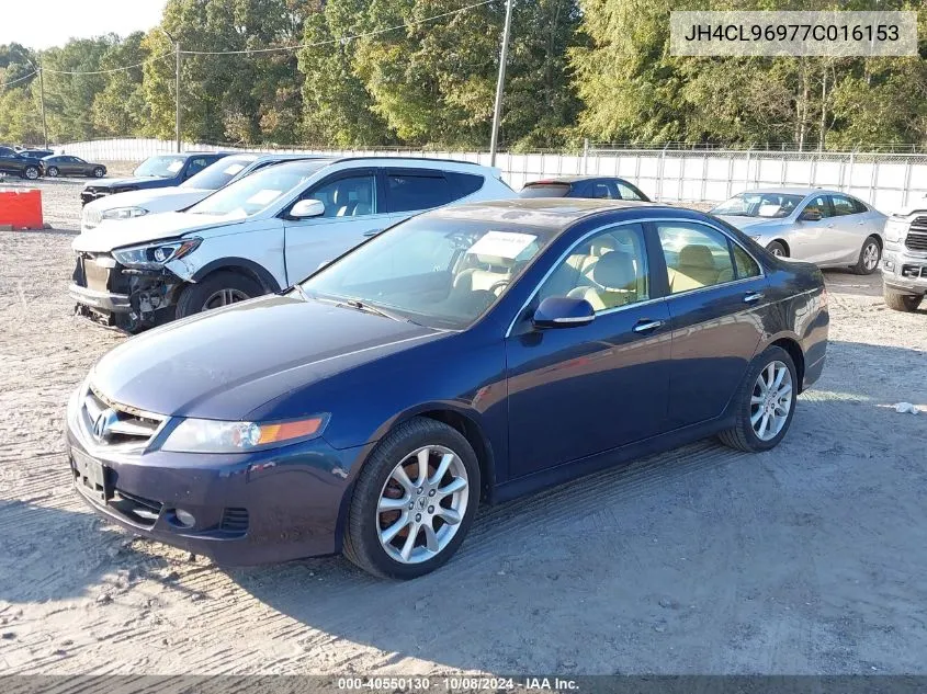 2007 Acura Tsx VIN: JH4CL96977C016153 Lot: 40550130