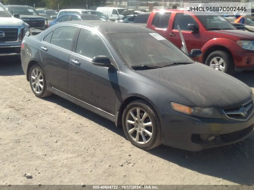 2007 Acura Tsx VIN: JH4CL96887C002446 Lot: 40604722