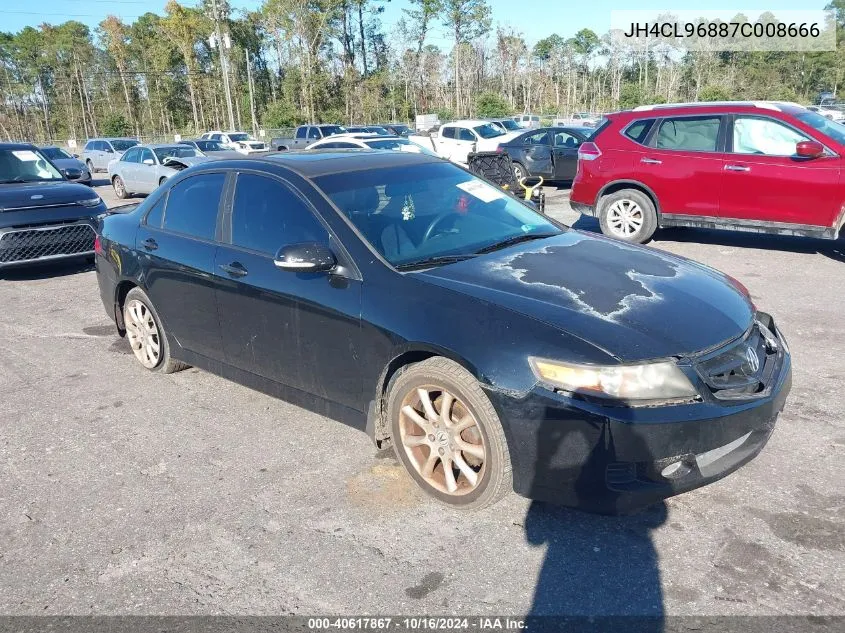 2007 Acura Tsx VIN: JH4CL96887C008666 Lot: 40617867