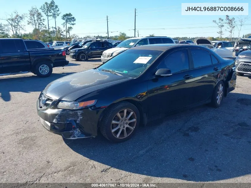 2007 Acura Tsx VIN: JH4CL96887C008666 Lot: 40617867