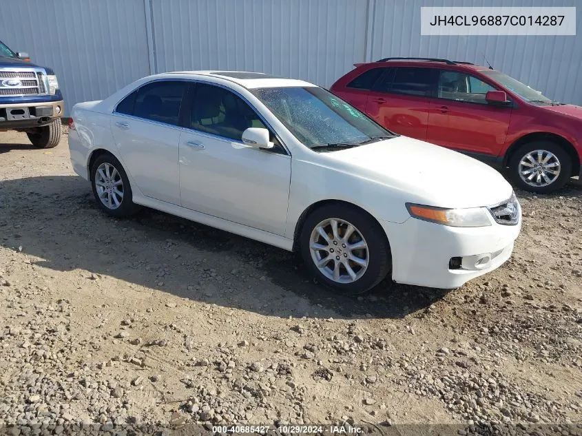 2007 Acura Tsx VIN: JH4CL96887C014287 Lot: 40685427