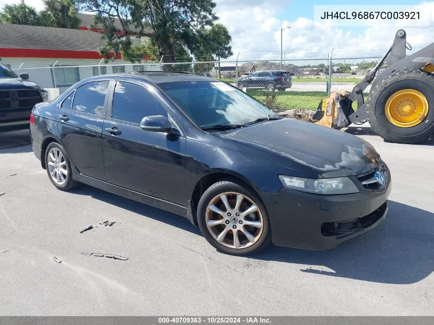 2007 Acura Tsx VIN: JH4CL96867C003921 Lot: 40709363