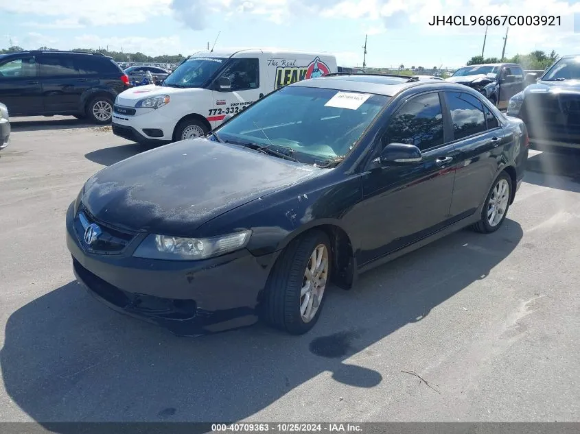 2007 Acura Tsx VIN: JH4CL96867C003921 Lot: 40709363