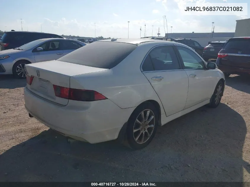 2007 Acura Tsx VIN: JH4CL96837C021082 Lot: 40716727