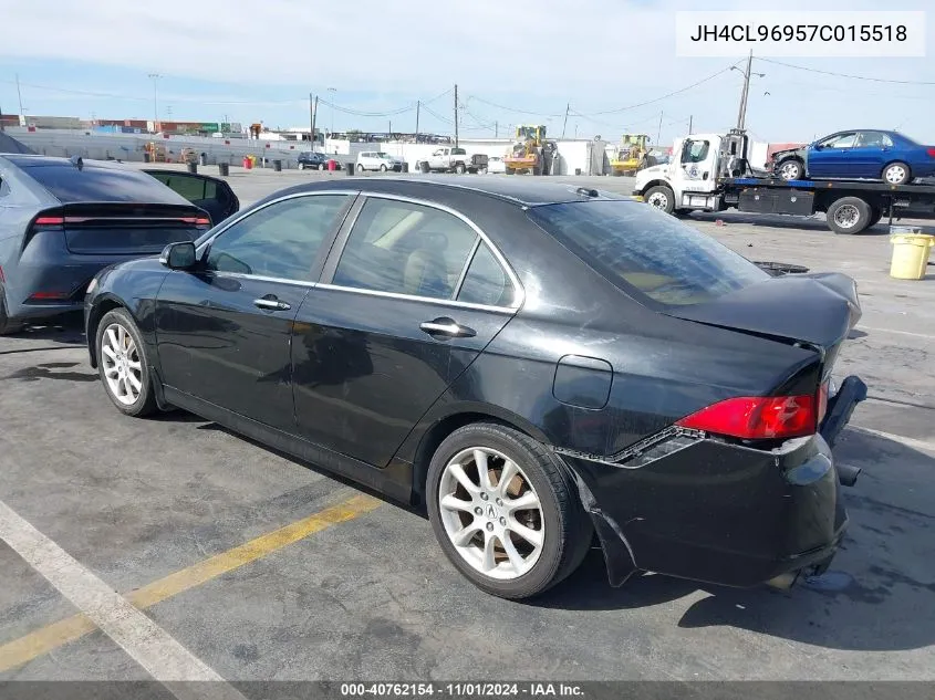 2007 Acura Tsx VIN: JH4CL96957C015518 Lot: 40762154