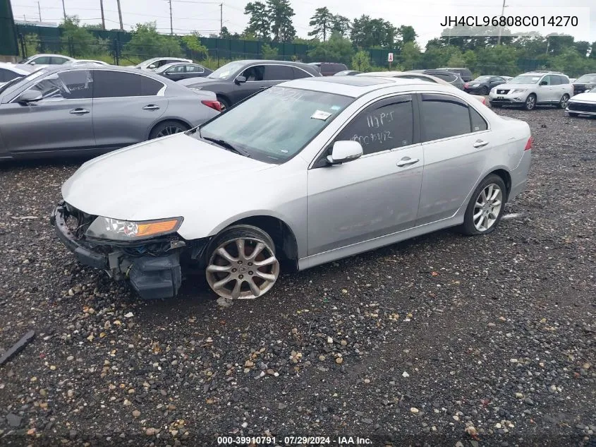 2008 Acura Tsx VIN: JH4CL96808C014270 Lot: 39910791