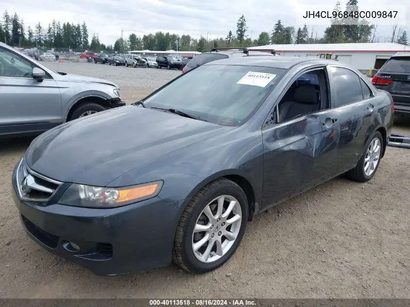 2008 Acura Tsx VIN: JH4CL96848C009847 Lot: 40113518