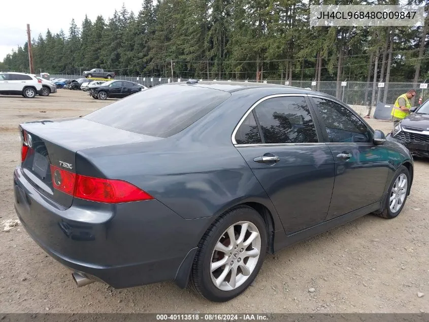 2008 Acura Tsx VIN: JH4CL96848C009847 Lot: 40113518