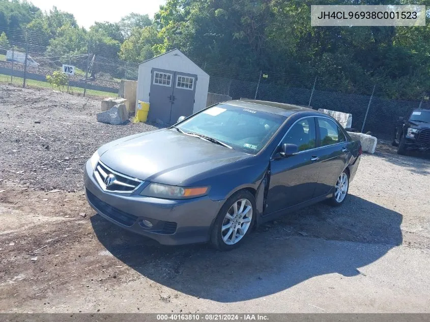 2008 Acura Tsx VIN: JH4CL96938C001523 Lot: 40163810