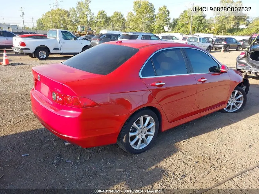 2008 Acura Tsx VIN: JH4CL96828C007532 Lot: 40194061