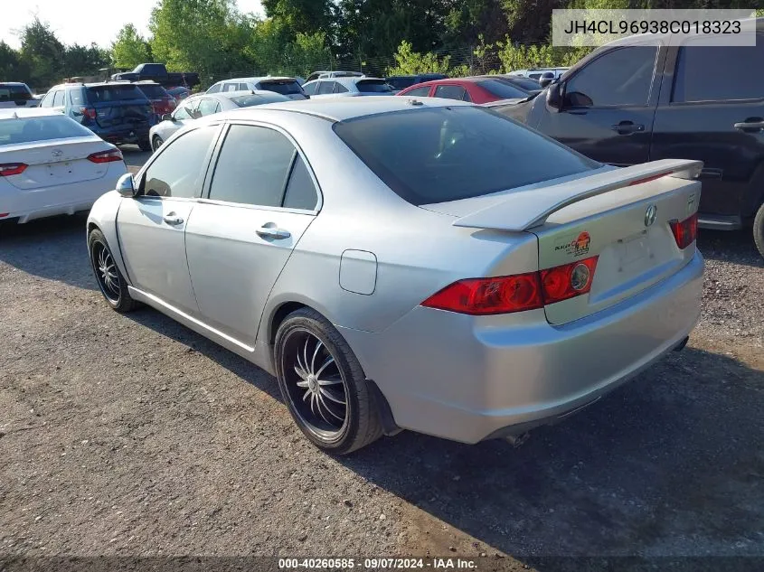 2008 Acura Tsx VIN: JH4CL96938C018323 Lot: 40260585