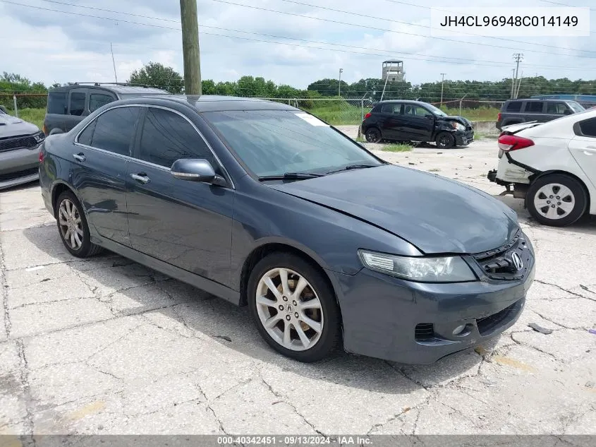 2008 Acura Tsx VIN: JH4CL96948C014149 Lot: 40342451