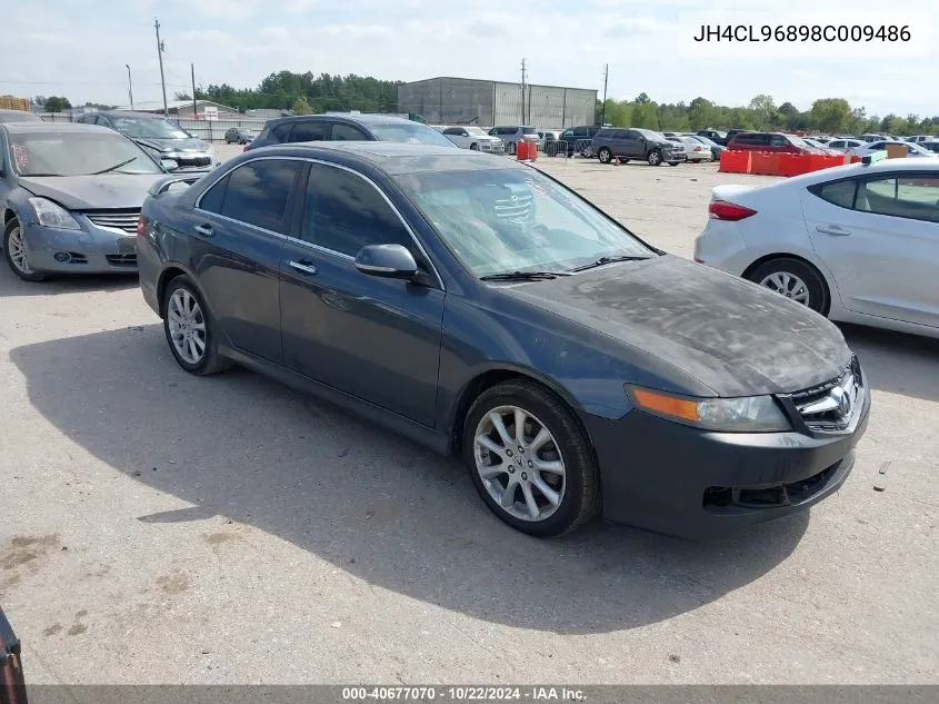 2008 Acura Tsx VIN: JH4CL96898C009486 Lot: 40677070