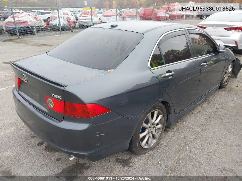 2008 Acura Tsx VIN: JH4CL96938C013526 Lot: 40681913